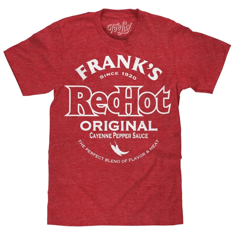 Frank's Red Hot T-Shirt - Heather Red Hoodie, Sweatshirt | GrindPrints.com