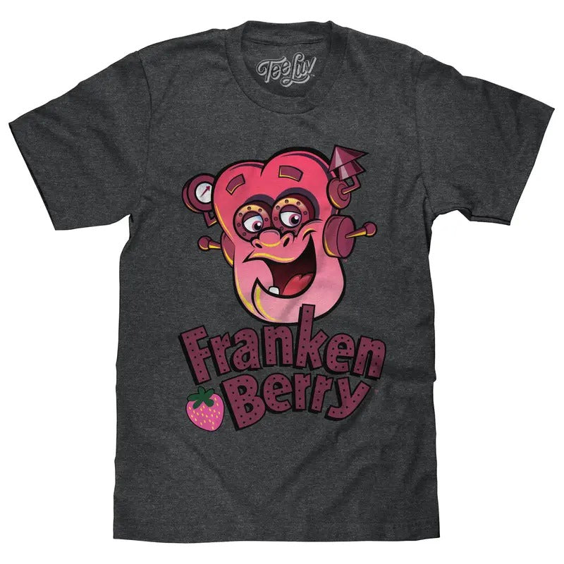 Franken Berry T-Shirt - Charcoal Gray Hoodie, Sweatshirt | GrindPrints.com