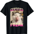 Freak Cat Meme Offensive Memes Funny Cat Love T-Shirt Hoodie, Sweatshirt | GrindPrints.com