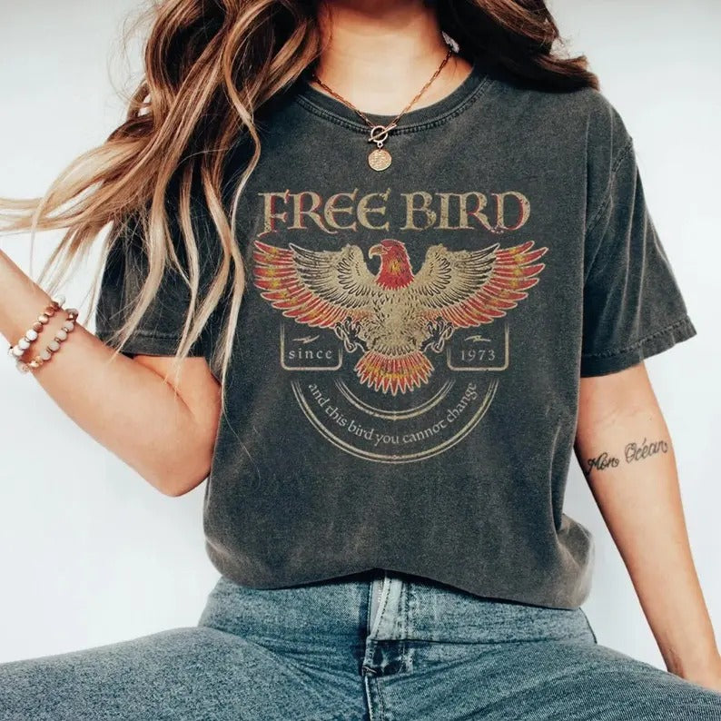 Free Bird Shirt, Old School Band Since 1973 Hoodie, Sweatshirt | GrindPrints.com