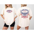 Free Bird, America, Red White Blue, Patriotic, 1776, Retro, Concert, Front And Back, USA, Independence Day, Tshirt,...