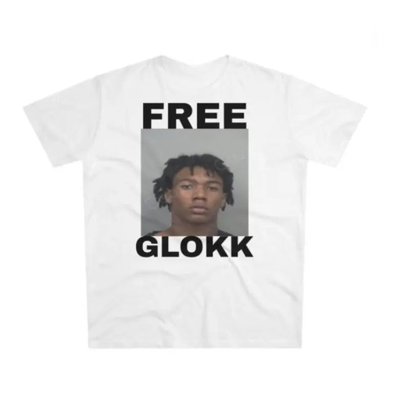 Free Glokk T-Shirt Cotton Unisex T-Shirt, Crew Neck, Size S- 3XL, Menswear Top, Womenswear Top Underwear Streetwear...