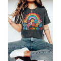 Free Mom Hugs T-Shirt, Proud Mom Apparel, Rainbow Gay Pride T-Shirt, Lgbtq Proud Parent Shirt, Equality Gifts, Rainbow...
