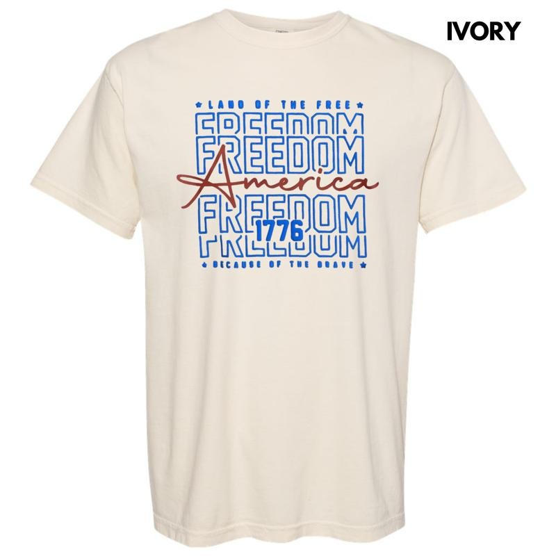 Freedom Puff Comfort Colors T-Shirt Hoodie, Sweatshirt | GrindPrints.com
