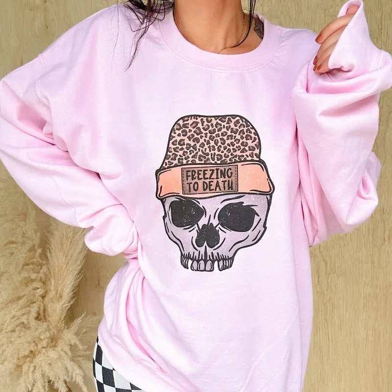 Freezing To Death Graphic Pullover T-Shirts, Hoodie, Sweatshirt | GrindPrints.com