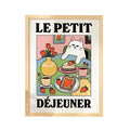 French Cafe Cat Print, Retro Drink Poster, Bistro Coffee Cake Posters, Kitchen Wall Art Decor, Gifts For Her Women Wall...