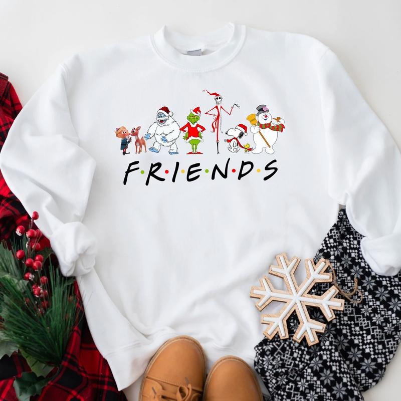 Friends Christmas Sweatshirt T-Shirts, Hoodie | GrindPrints.com
