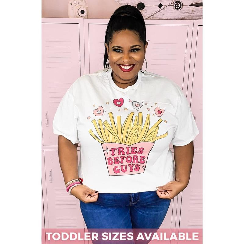 Fries Before Guys T-Shirt Hoodie, Sweatshirt | GrindPrints.com