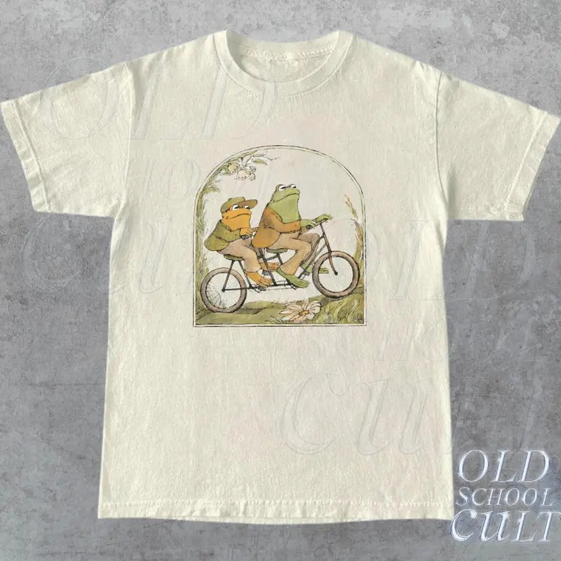 Frog 90s Vintage T-Shirt, Retro Toad Graphic Shirt, Retro Book Lovers Shirt, Cute Frog Gift, Funny Classic Shirt, Unisex...