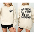 From Fur Mama To Baby Mama Sweatshirt, Pregnant Announcement Shirt, Expecting Mom Sweater, Dog Mom Shirt, Mama...
