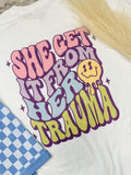 From Her Trauma Graphic Top T-Shirts, Hoodie, Sweatshirt | GrindPrints.com