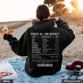 Fruit Of The Spirit Hoodie Christian Receipt Hoodie Faith Based Hoodie Bible Verse Hoodie Trendy Christian Hoodie Bible...