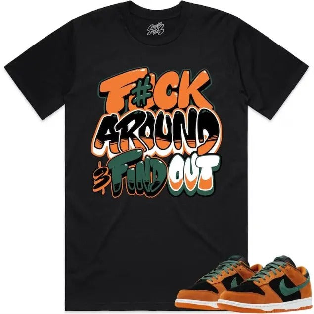 Fuch around and find out Ceramic Dunks Shirt to Match - Dunks Matching Sneaker Tees Hoodie, Sweatshirt | GrindPrints.com