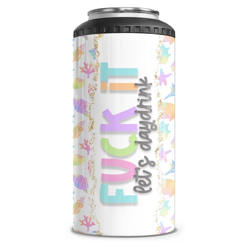 Fuck Let'S Drink 4 1 Can Cooler Tumbler Combo T-Shirts, Hoodie, Sweatshirt