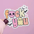 Fuck You Halloween Vinyl Sticker T-Shirts, Hoodie, Sweatshirt | GrindPrints.com