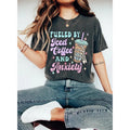 Fueled By Iced Coffee And Anxiety Shirtmother's Day Shirt Mom Iced Coffee Tshirt Mama Anxiety Shirt Tshirt Coffee...