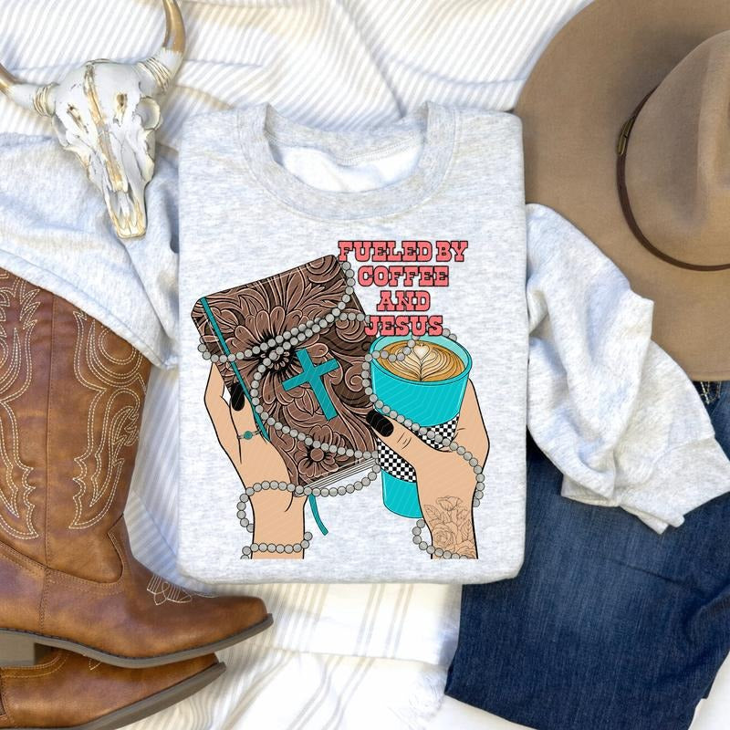 Fueled by Coffee DTF Transfers - THIS IS NOT A SHIRT Hoodie, Sweatshirt | GrindPrints.com