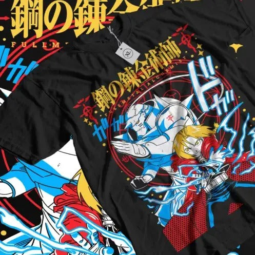 Fullmetal Alchemist T-Shirt Brotherhood Alphonse Elric Anime Girl Shirt All Size Hoodie, Sweatshirt | GrindPrints.com