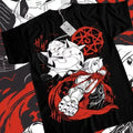 Fullmetal Alchemist T-Shirt Brotherhood Alphonse Elric Black Shirt Tee All Size Hoodie, Sweatshirt | GrindPrints.com