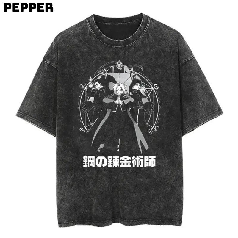 Fullmetal Alchemist Vintage Tee , Anime Tshirt , Manga Shirt , Fullmetal Alchemist Shirt , Fullmetal Alchemist Merch ,...