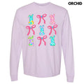 Fun Bunny Bow Collage Long Sleeve Comfort Colors 'NLB' T-Shirts, Hoodie, Sweatshirt
