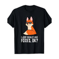 Fun Fox Graphic Cotton Tee for Men - Soft, Breathable & Stretchy Casual T-Shirt with Crew Neck, Short Sleeves