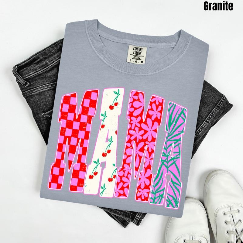 Fun Mama Pattern Comfort Colors T-Shirt 'NLB Hoodie, Sweatshirt | GrindPrints.com
