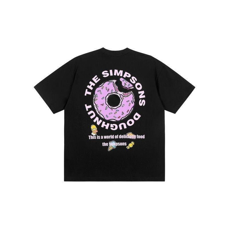 Fun Printing Donut T-shirt Male and Female Couple Short Sleeve Loose Trendy T-shirt Hoodie, Sweatshirt | GrindPrints.com