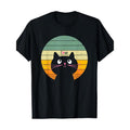 Fun and cute Retro Sunset Retro style Cat Love T-shirt -100% cotton Made in USA Hoodie, Sweatshirt | GrindPrints.com