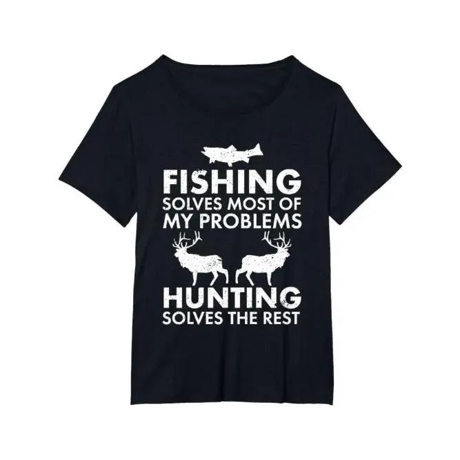 Fun fishing and hunting gift Christmas Humor Hunter Cool T-shirt Made in USA Hoodie, Sweatshirt | GrindPrints.com