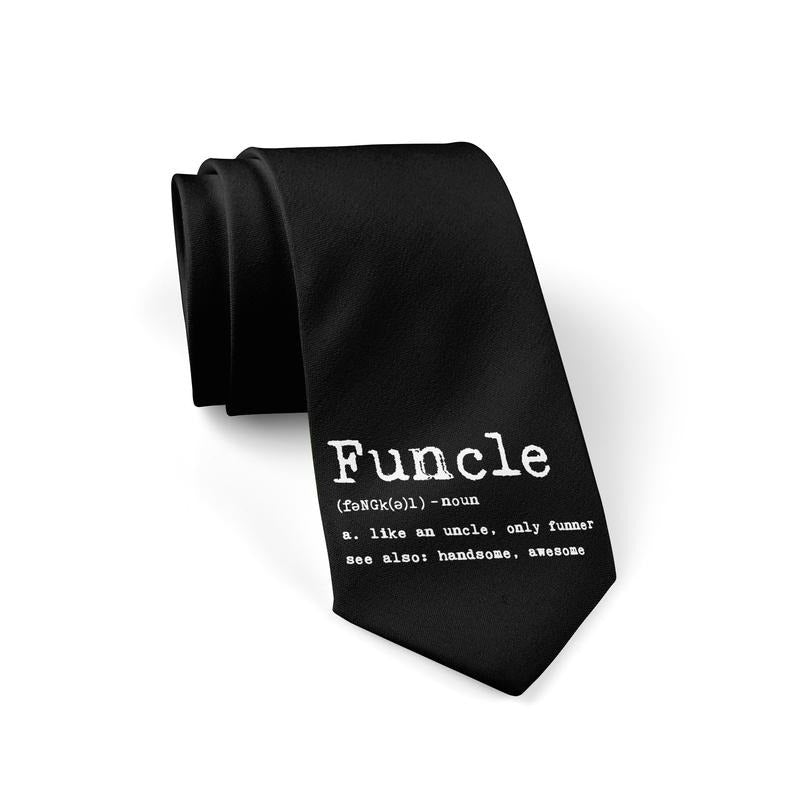 Funcle Definition Necktie Funny Neckties for Men Uncle Tie Mens Novelty Ties Funny Ties T-Shirts, Hoodie, Sweatshirt