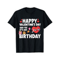Funny 'Happy Valentine's Day & Yes, It's My Birthday' Men's T-Shirt