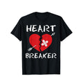 Funny 'Heartbreaker' Valentine's Day Tee for Men - 100% Cotton, Short Sleeve, Casual Fit T-Shirt for Boyfriend or Lover...