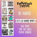Funny 2.0 DTF Transfer Gang Sheet, 22 x 60 T-Shirts, Hoodie, Sweatshirt | GrindPrints.com