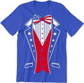 Funny 4th July Shirts 4th July USA Tuxedo Shirt Funny Patriotic Menswear Top Casual Cotton Basic T-Shirts, Hoodie, Sweatshirt