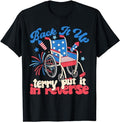 Funny 4th of July Shirts For Men, Back It Up Terry Put It In Reverse Firework 4th Of July T-Shirt Menswear Top Casual...