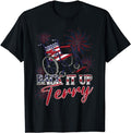 Funny 4th of July Shirts For Men, Back Up Terry Put It In Reverse 4th of July Fireworks Funny T-Shirt Menswear Top Casual...