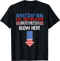 Funny 4th of July Shirts For Men, Breathalyzer 4th Of July Funny American Flag Patriotic T-Shirt Menswear Top Casual...