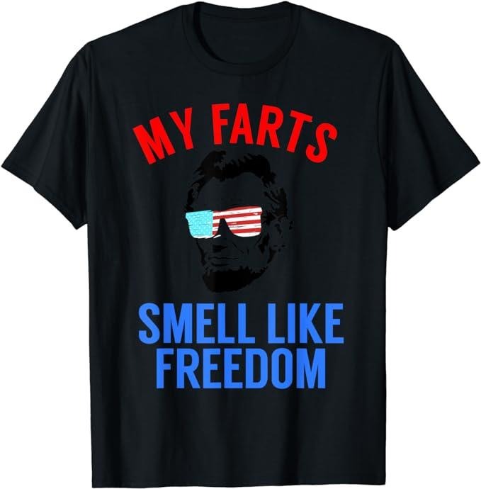 Funny 4th of July Shirts For Men, Funny Abe Lincoln T-Shirt Menswear Top Casual Cotton Hoodie, Sweatshirt | GrindPrints.com