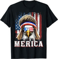 Funny 4th July Shirts Merica Eagle Mullet 4th July American Flag Stars Stripes Menswear Top Casual Cotton Basic Fashionstyle{N002}2 T-Shirts, Hoodie, Sweatshirt