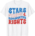 Funny 4th of July Shirts For Men, Stars Stripes and Reproductive Rights 4th Of July Women's T-Shirt Top Casual Cotton...