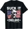 Funny 4th July Shirts Suck England Funny 4th July George Washington 1776 Menswear Top Casual Cotton T-Shirts, Hoodie, Sweatshirt