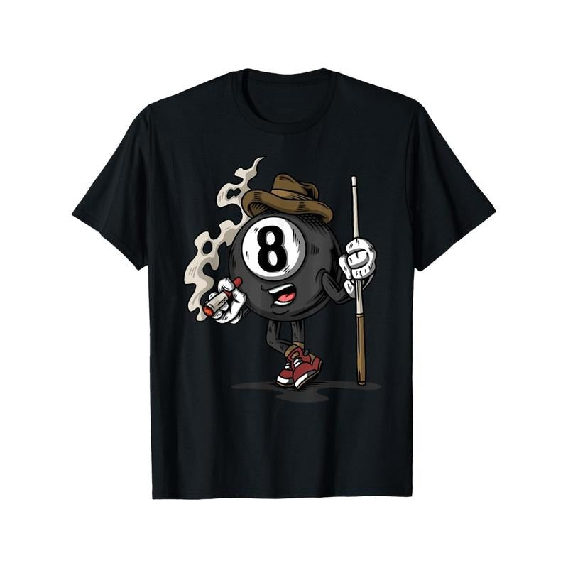 Funny 8 Ball Billiard Pool Player Eight Ball Billiards T-Shirt Made in USA Hoodie, Sweatshirt | GrindPrints.com