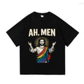 Funny Ah Men Rainbow Jesus LGBTQ Pride T-shirt, Pride Month Tee Hoodie, Sweatshirt | GrindPrints.com