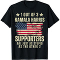 Funny Anti Kamala Harris Stupid Joke American Flag USA Humor T-Shirt made in usa Hoodie, Sweatshirt | GrindPrints.com