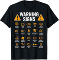 Funny Auto Mechanic Shirt, Funny Driving Warning Signs 101 Auto Mechanic Gift Driver T-Shirt