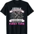 Funny Auto Mechanic T-Shirt, Female Car Mechanic - Funny Repairman Auto Repair Girl T-Shirt