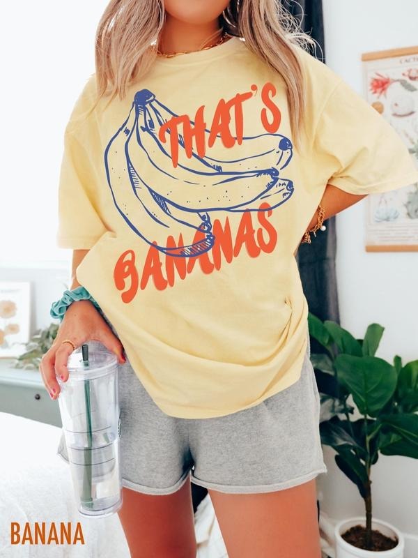 Funny Banana Fruit Comfort Colors Shirt, Vintage Food T-Shirt, Humorous Cotton Fabric Top Traditional Hoodie, Sweatshirt