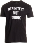 Funny Bar Shirts, Definitely Not Drunk Funny Bachelor Party Bar Festival Concert Beer T-Shirt Menswear Top