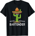 Funny Bar Shirts, Fun Hilarious Funny Bartending Bartender T-Shirt Menswear Top